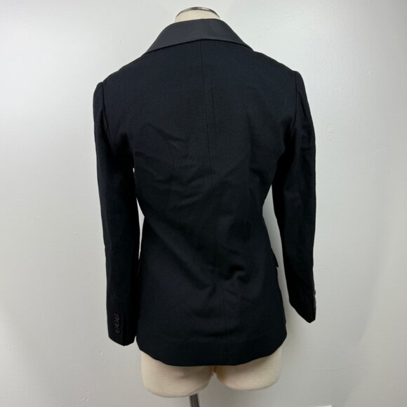 Vintage Albert Capraro 2-Piece Vest & Blazer Set Black Wool? Size 8 - Picture 6 of 14